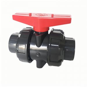 帶平臺(tái)的UPVC承插球閥，可加裝電氣動(dòng)執(zhí)行
