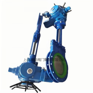 電動刀閘閥PZ973-16 DN350，DN400排渣、處理顆